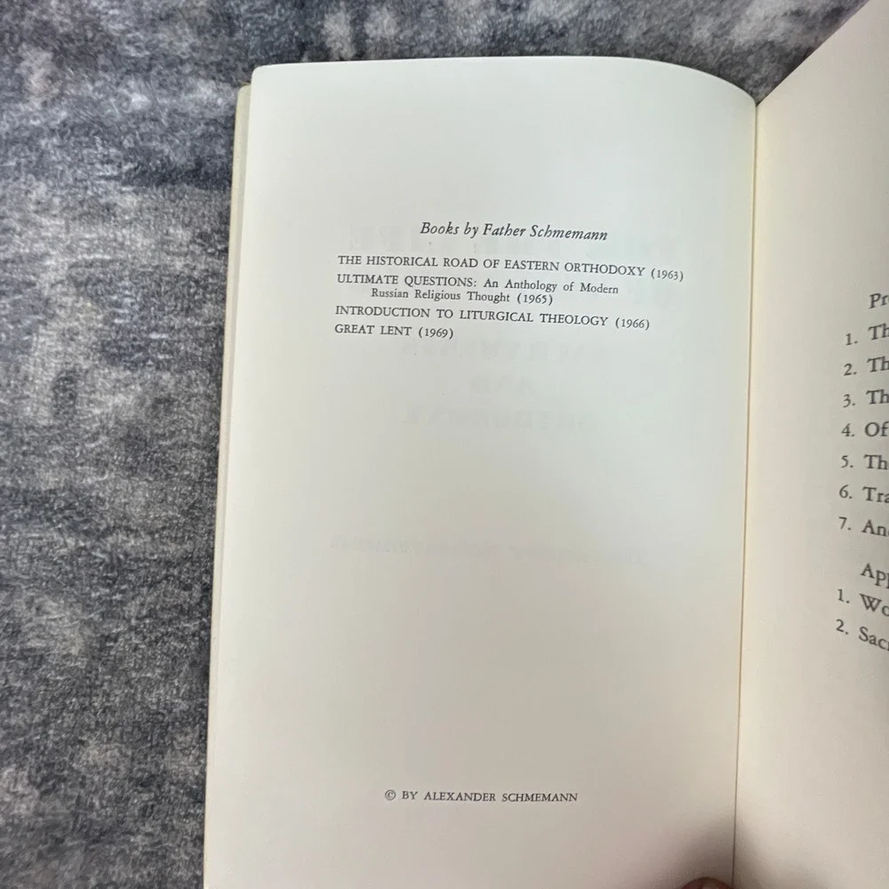 For the Life of the World Sacraments and Orthodoxy Alexander Schmemann 1973
